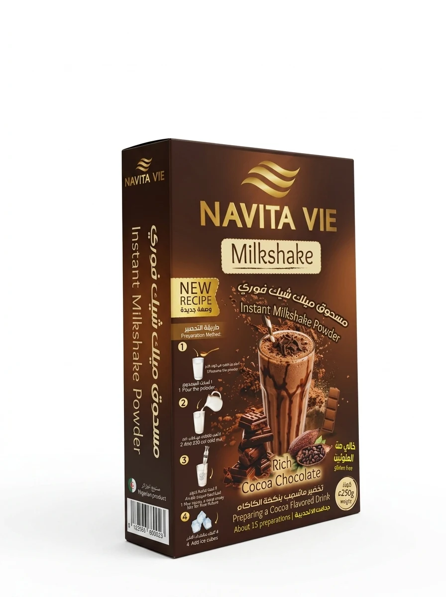 Navita Vie Chocolate Milkshake Powder Box