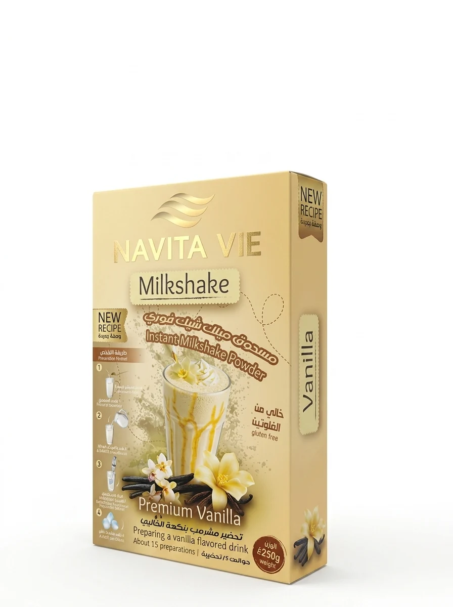 Navita Vie Vanilla Milkshake Powder Box