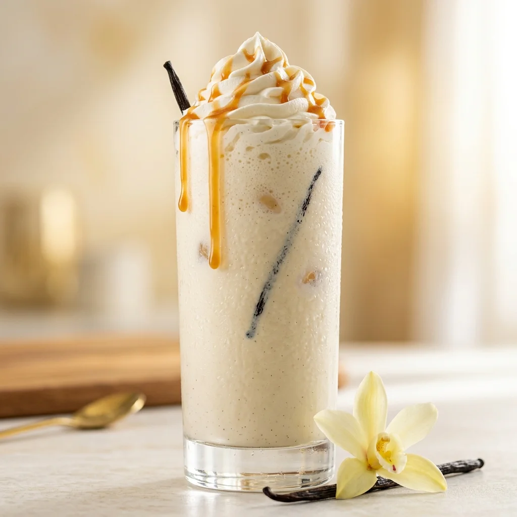 Vanilla Milkshake in Glass
